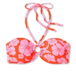 Women's Ring Front Halter Bandeau Bikini Top - Wild Fable™ Orange/Pink Tropical Print 18 Women's Ring Front Halter Bandeau Bikini Top - Wild Fable™ Orange/Pink Tropical Print -Wild Fable Shop GUEST d1905273 b2a6 439b 9737 e0b672705247