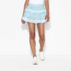 Women's Tiered Lace Trim Mini A-Line Skort - Wild Fableā¢