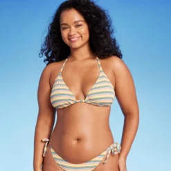 Women's Ribbed Triangle Bikini Top - Wild Fable™ Blue/Green/Pink Striped 9 Women's Ribbed Triangle Bikini Top - Wild Fable™ Blue/Green/Pink Striped -Wild Fable Shop GUEST d537f868 6c89 47ce a1f8 0831339f1984