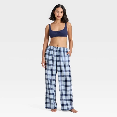 Women's Flannel Wide Leg Pajama Pants - Wild Fable™ 4 Women's Flannel Wide Leg Pajama Pants - Wild Fable™ - Image 2