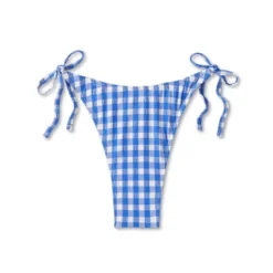 Women's Side-Tie Ultra High Leg Super Cheeky Bikini Bottom - Wild Fable™ Cobalt Blue Gingham Print 15 Women's Side-Tie Ultra High Leg Super Cheeky Bikini Bottom - Wild Fable™ Cobalt Blue Gingham Print -Wild Fable Shop GUEST e36e10f3 b0b0 426d b3a5 7d62e3ea5608