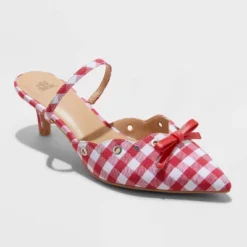 Women's Lysandra Gingham Eyelet Kitten Heels - Wild Fable™ Red 9 Women's Lysandra Gingham Eyelet Kitten Heels - Wild Fable™ Red -Wild Fable Shop GUEST e3e67ebb 200c 4dc0 9bc8 dddff3d73845