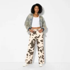 Women's High-Rise Straight Leg Pants - Wild Fable™ Brown Cow Print 8 Women's High-Rise Straight Leg Pants - Wild Fable™ Brown Cow Print -Wild Fable Shop GUEST e942e3b7 4a94 4cb5 9eb9 85b3c8952238