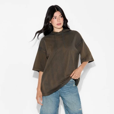 Women's Short Sleeve Hooded T-Shirt - Wild Fable™ 3 Women's Short Sleeve Hooded T-Shirt - Wild Fable™