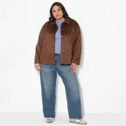 Women's Pointed Collar Faux Suede Chore Coat - Wild Fable™ Brown 9 Women's Pointed Collar Faux Suede Chore Coat - Wild Fable™ Brown -Wild Fable Shop GUEST ebe5d702 dd5a 4e2d 84eb 98bdce338fac
