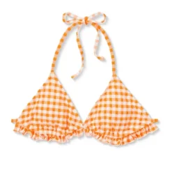 Women's Ruffle Detail Triangle Bikini Top - Wild Fable™ Orange Gingham 13 Women's Ruffle Detail Triangle Bikini Top - Wild Fable™ Orange Gingham -Wild Fable Shop GUEST ec6220d1 9f0f 4365 84f1 f33c7ac893dc