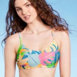 Women's Scoop Neck Bralette Bikini Top - Wild Fable™ Multi Tropical Print 11 Women's Scoop Neck Bralette Bikini Top - Wild Fable™ Multi Tropical Print -Wild Fable Shop GUEST f2b07c9b 5bd3 4164 ad7a 283b1a37f600