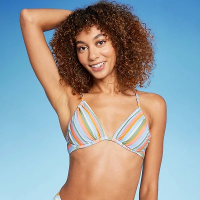 Women's Underwire Bikini Top - Wild Fable™ Multi Lurex Striped 4 Women's Underwire Bikini Top - Wild Fable™ Multi Lurex Striped - Image 2