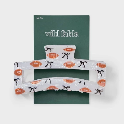 Game Day Rectangle Claw Hair Clip - Wild Fable™ Acrylic Multicolor 3 Game Day Rectangle Claw Hair Clip - Wild Fable™ Acrylic Multicolor