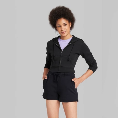 Women's Cropped Zip-Up Hoodie - Wild Fable™ 3 Women's Cropped Zip-Up Hoodie - Wild Fable™