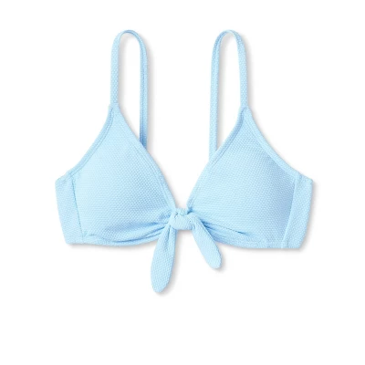 Women's Tie-Front Pique Textured Bralette Bikini Top - Wild Fable™ 7 Women's Tie-Front Pique Textured Bralette Bikini Top - Wild Fable™ - Image 5